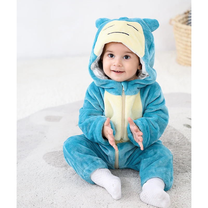 Aslan Onesie Bebek 0-3 Yıl Cosplay Kostüm Sevimli Kawaii Anime Kigurumis Kış Tulum Yumuşak Pazen Pijama Cadılar Bayramı Hediye