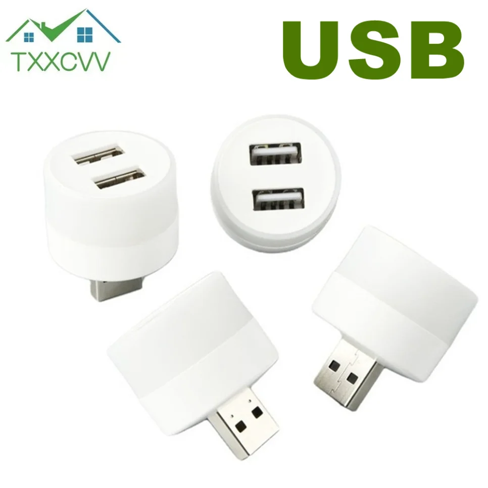 USB Plug Lamp Mobile Power Charging 5V USB Small Book Lamps LED Eye Protection Small Reading Light Round Light Night led light night light led desk lamp book light mini night light mini led light