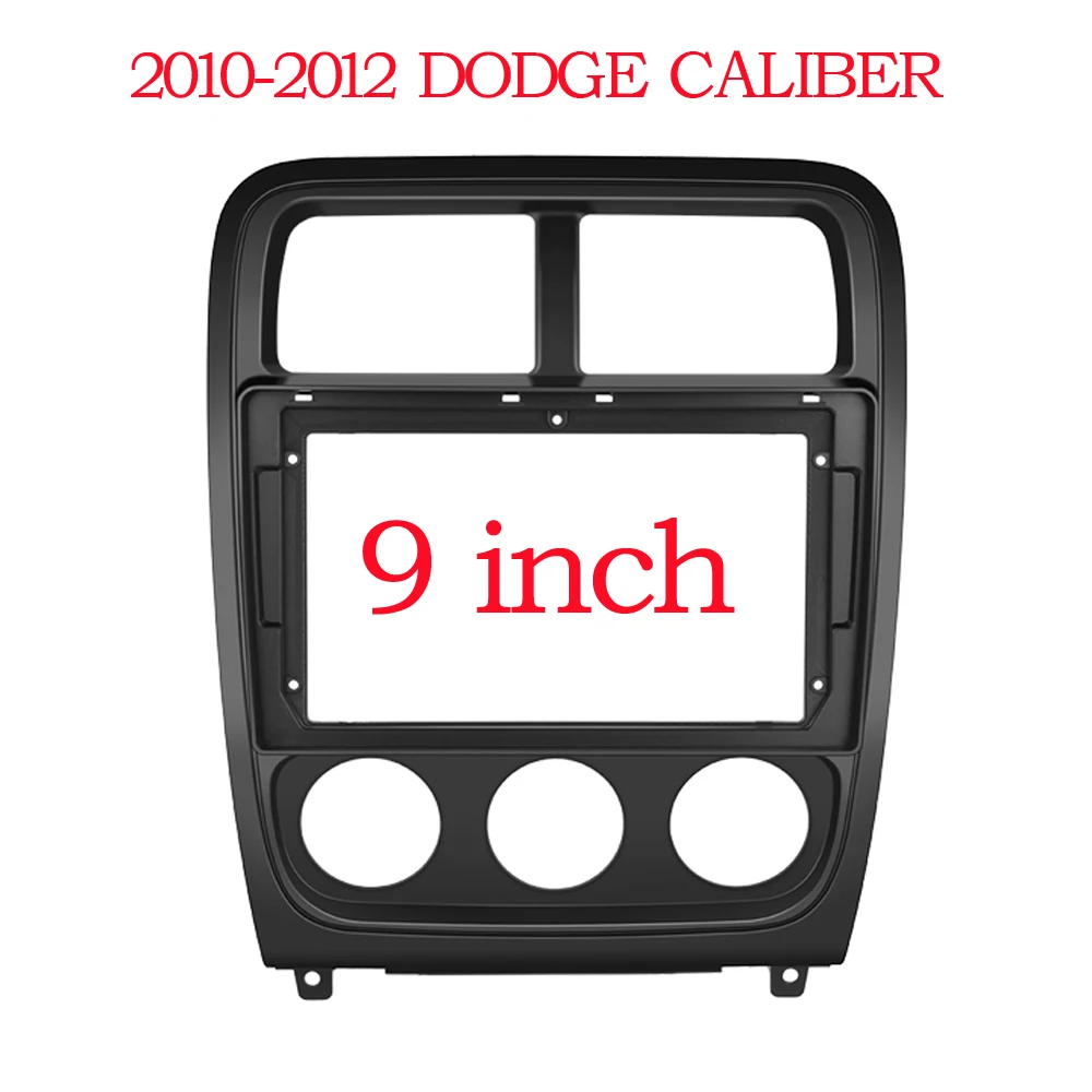

9 inch Car Fascia Radio Panel for DODGE CALIBER 2009-2012 Dash Kit Install Facia Console Bezel Adapter 9inch Plate Trim Cover