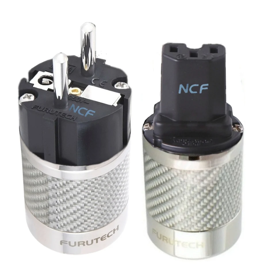 FURUTECH FI-E50  R  Plug Schuko Plated Rhodium - Carbon 20mm P 3633