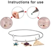 10/20pcs 70mm Expandable Bangle Adjustable Wire Blank Bracelets For DIY Jewelry Making Accessories Supplies Summer Handicraft 5