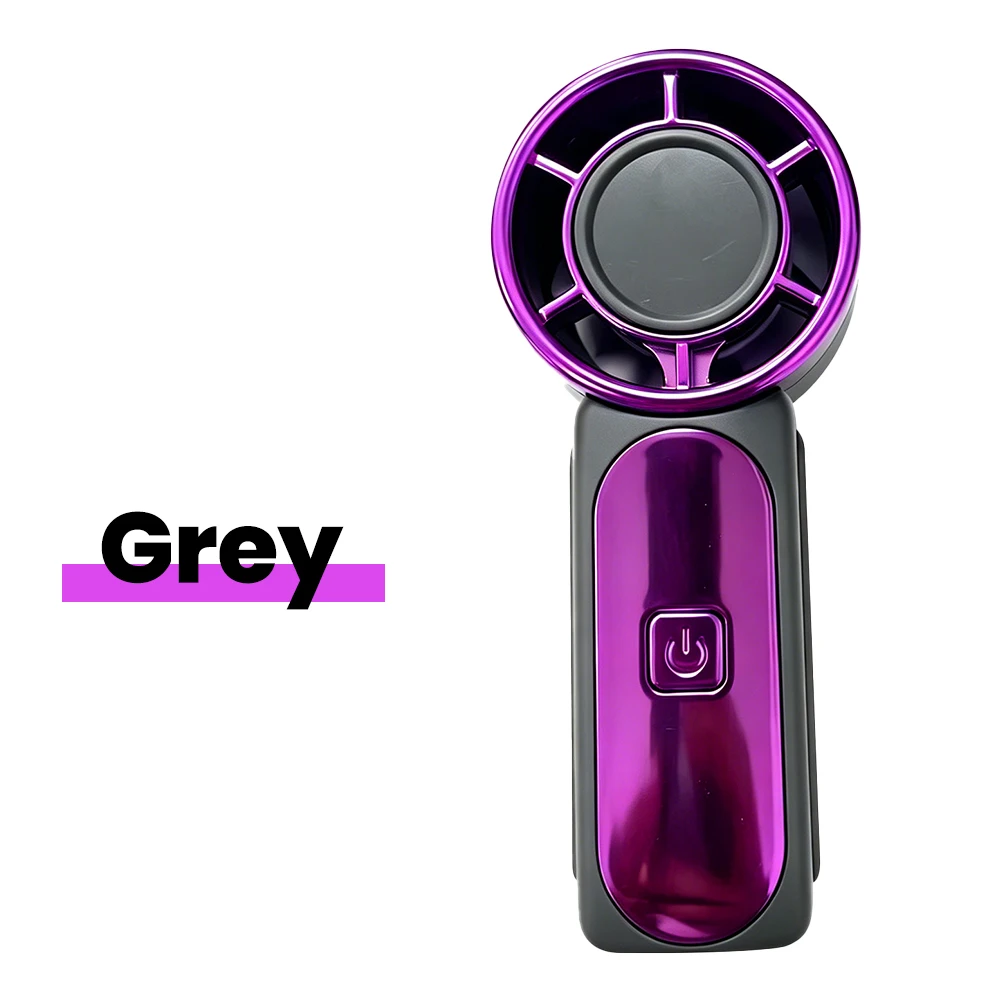 Compact Rechargeable Handheld Fan with 5-Speed Settings and Enhanced Cooling Power