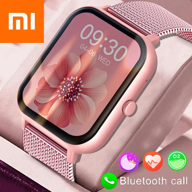 Xiaomi Call Smart Watch Women Custom Dial Smartwatch For Android IOS  Waterproof Bluetooth Music Watches Full