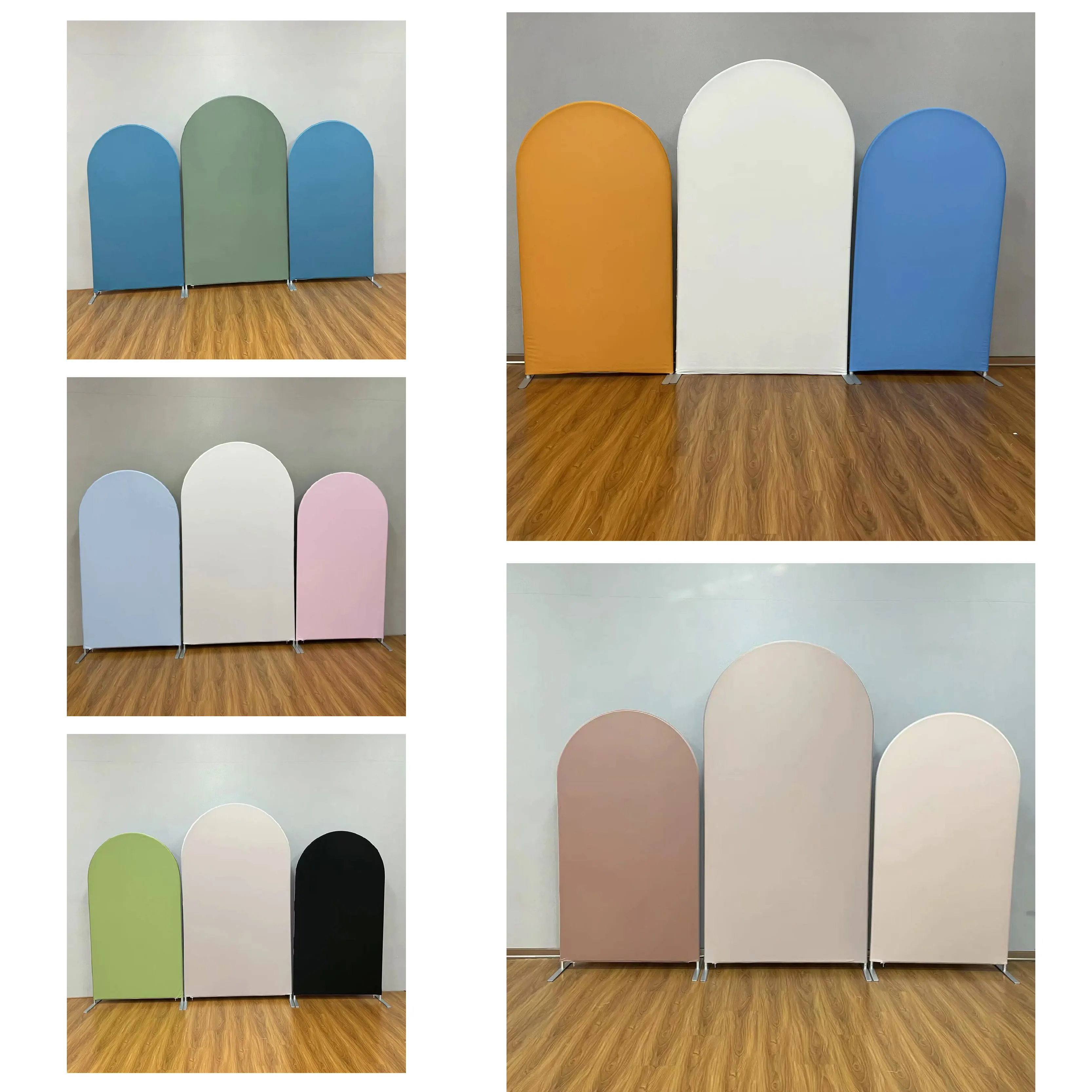 Description Picture 6 of itemArch Backdrop Cover Spandex Fabric Solid Color Covers for Home Decoration Baby Shower Wedding Background Birthday Party Supplies