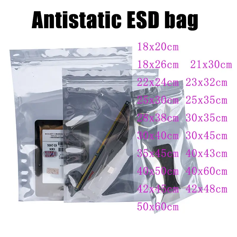 Transparent Anti Static Shielding Package ESD Self Sealing Bags for Storage Electronic Accessories image 5