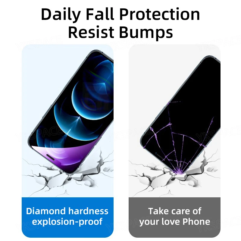 Premium 2-Pack Anti Blue Light Tempered Glass Screen Protector with 9H Hardness