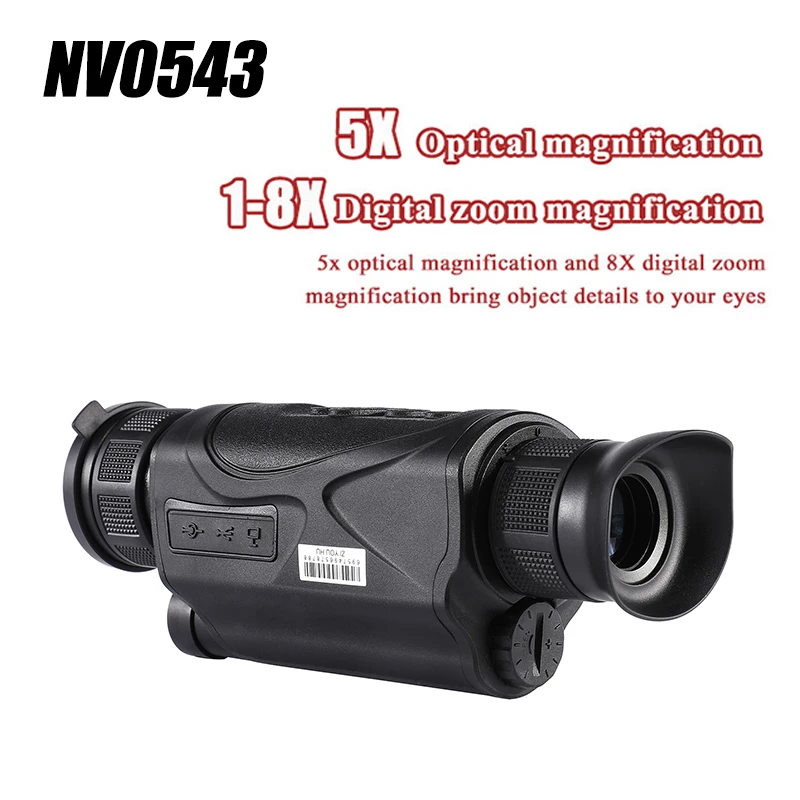 

Handheld Infrared Digital Night Vision Device, Camera Video Monocular, AV Video Output, HD Night Vision for Hunting, Outdoor