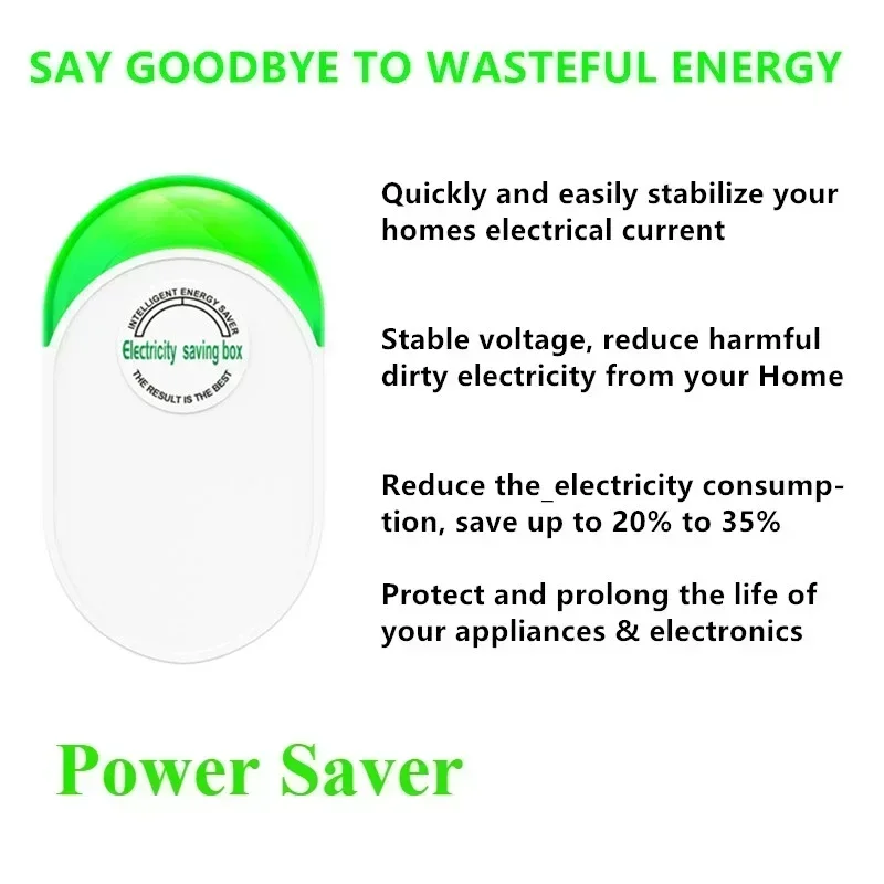 Power Energy Saver Energy Saving Device Electricity Saving Box US/EU Plug 90v-250v 30kw for Home Office