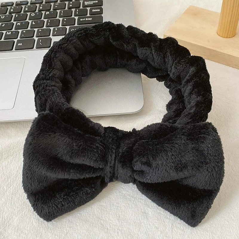 1pcs Bow Tie Lady Headband Cute Face Wash Headband Hair Accessories