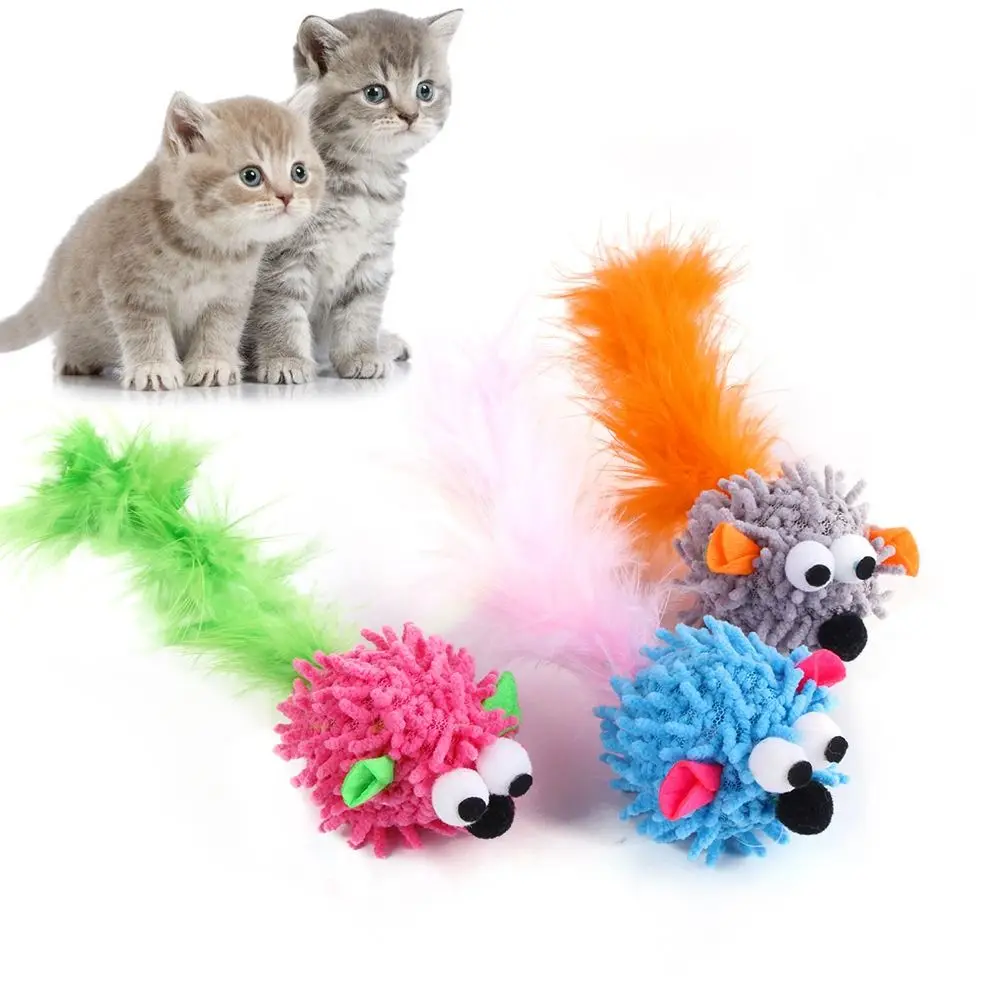 Divertente 2023 Con Piuma Intercativa Realistico Gatto Giocattolo Gatti Giocattolo Molare Simulazione Topi Gatto Giocattolo Da Masticare