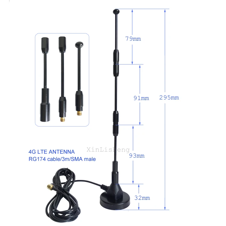 

Модульная антенна на присоске Gs /lte /3g /4g Gprs Wcdma Dtu с высоким коэффициентом усиления всенаправленная 40dbi