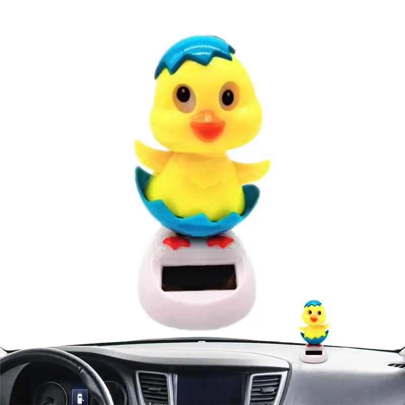 

Car Dashboard Dancing Eggshell ABS Multifunctional Auto Bobblehead Solar Powered Ornament Cartoon Decoration For Car Accessories