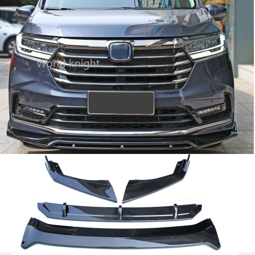 

Front Bumper Lip Spoiler Apron For Honda Odyssey 2021-2022 Car Exterior Parts Accessories Body Kit Skirt