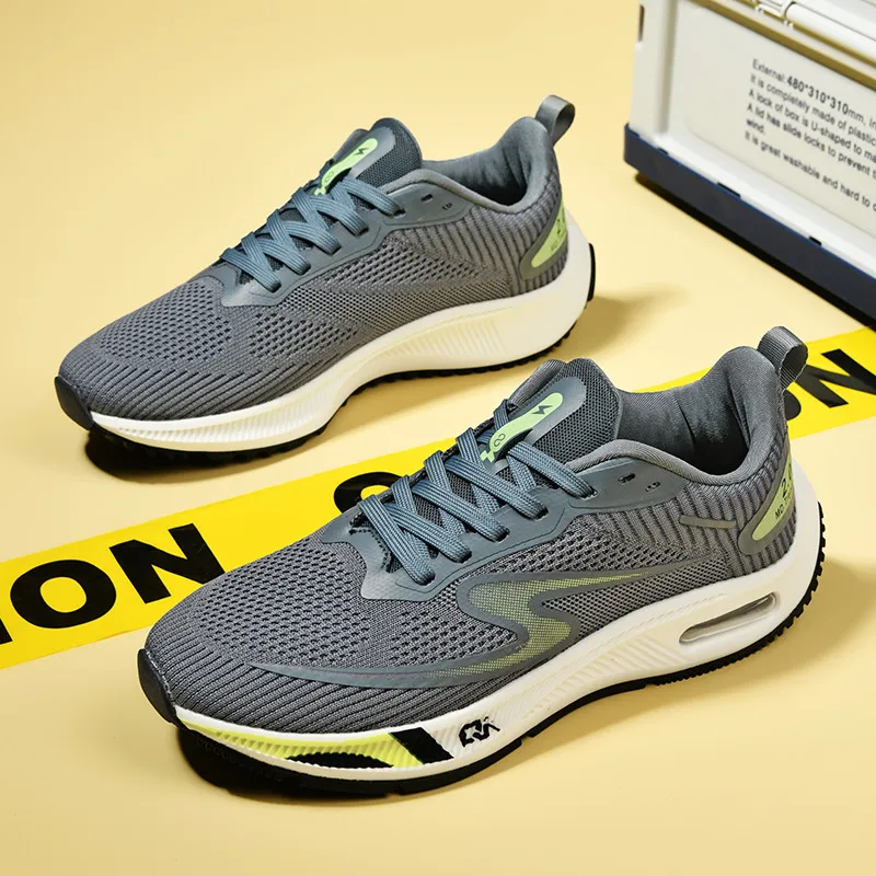 

Кроссовки мужские сетчатые с воздушной подушкой, дышащие, модная спортивная обувь для бега, повседневные прогулочные кеды