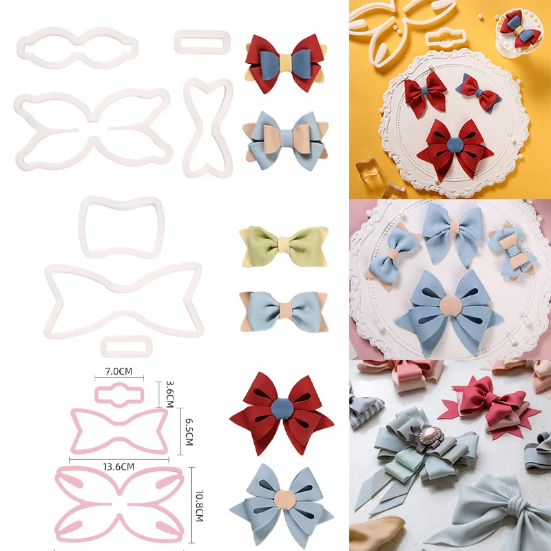

Cookie Cutter Ribbon Bows Fondant Cutter Fondant Molds Sugar Paste Cake Mold Bows Cupcake Toppers Cake Decoration Tools