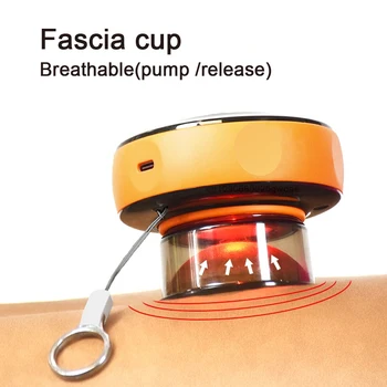Electric Guasha Scraping Massage Cupping Body Vacuum Cans Suction Cup Fat Burner Anti-cellulite Massager Lymphatic dredging