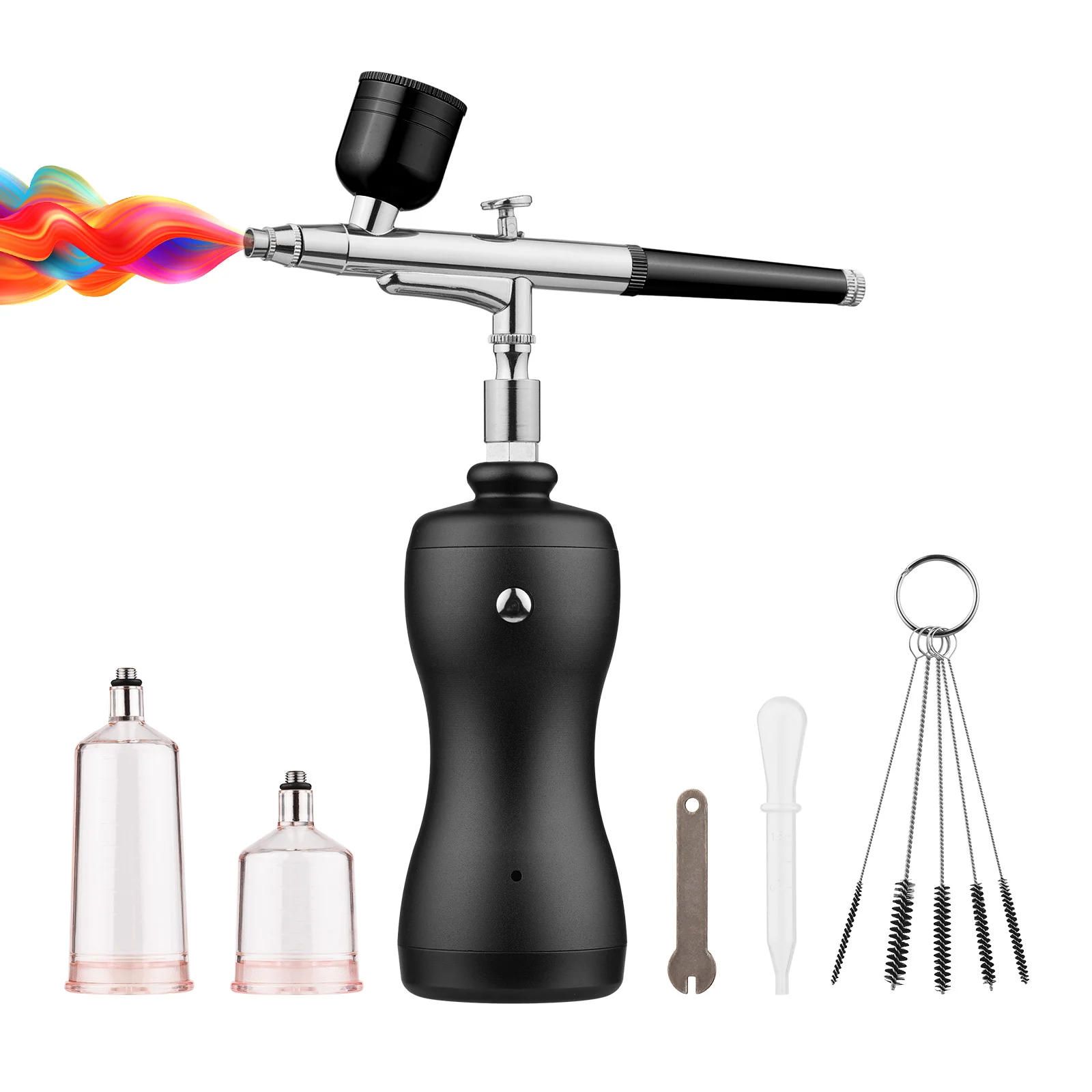 Airbrush Kit Cordless Air Brush Pen Dual Action 3 level Adjustable