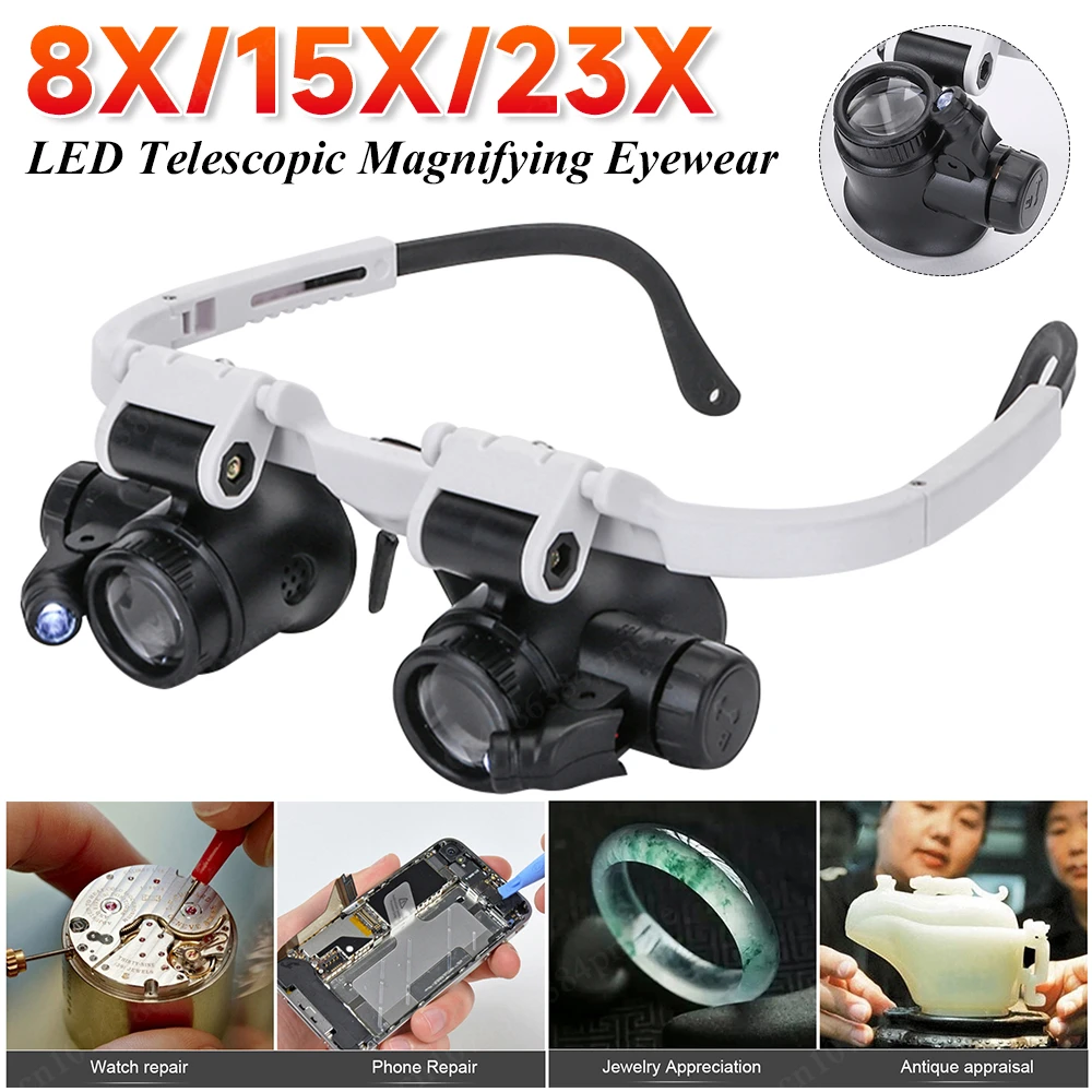 PortableMagnifierGlassesLoupesMeasuringMagnifyingGlassLenswith