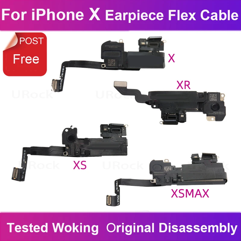 100% Funzionante Sensore Di Luce Di Prossimità Originale Flex Per Iphone X Xr Xs Max Ear Top Speaker Auricolare Cavo Flessibile Per Auricolari