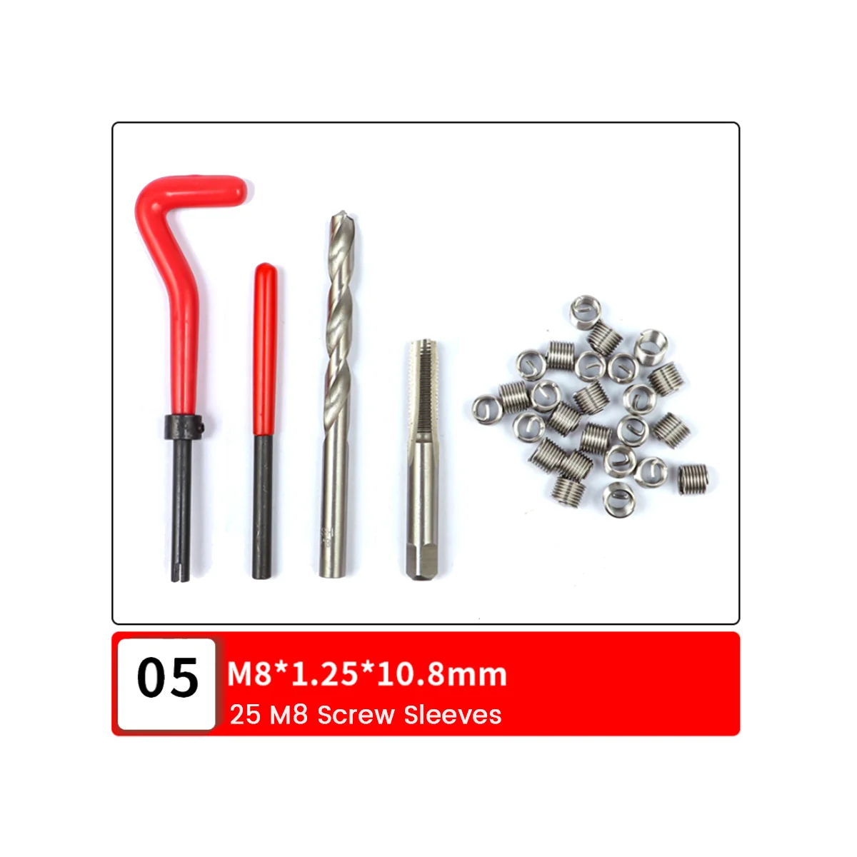 

Thread Repair Tool 131Pcs for Restoring Damaged Thread Spanner Wrench Twist Drill Bit Hand Tool