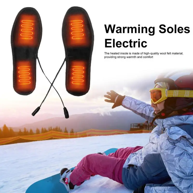 

USB Heated Insoles | Waterproof Constant Temperature Insoles Carbon Fiber Heating Warmer Inserts Washable Shoe Insert For Skiing