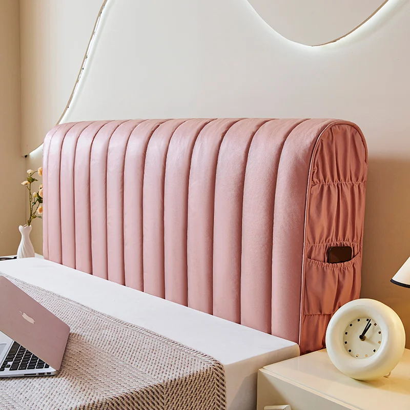 AI WINSURE-Modern Waterproof Headboard Cover, King Size, Queen Bed, Single Quilted, Anti-collision, Full Coverage with Pocket