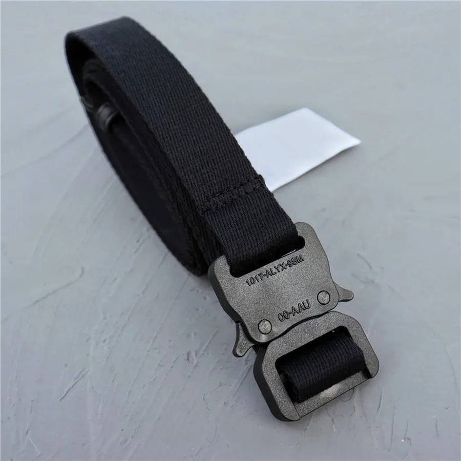 

New Canvas ALYX With Dust bags Labels Roller BELT Men Women 1:1 High Quality 1017 ALYX 9SM Belts Logo Buckle y2k