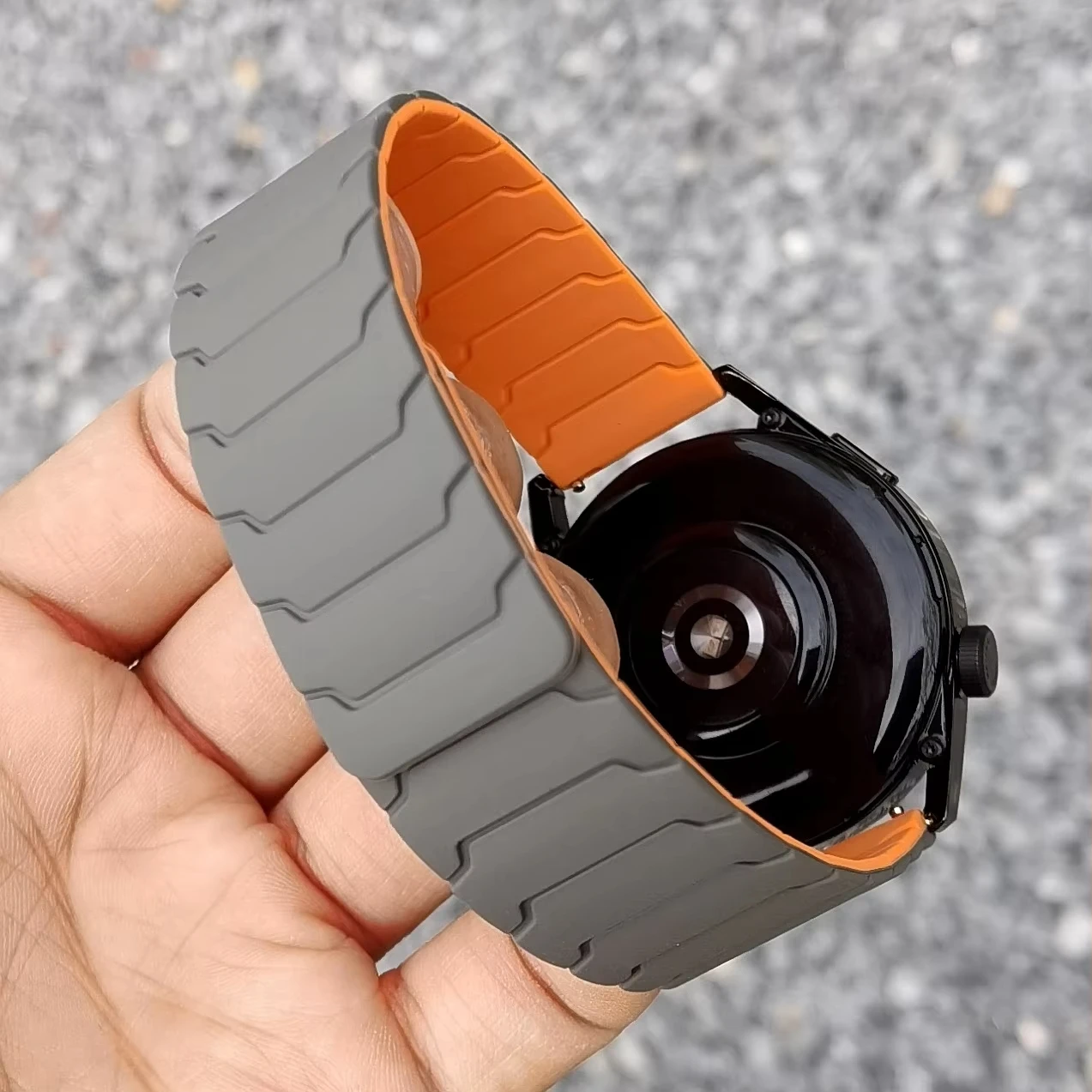 Magnetic Silicone Sport Strap - 20mm/22mm Wristband