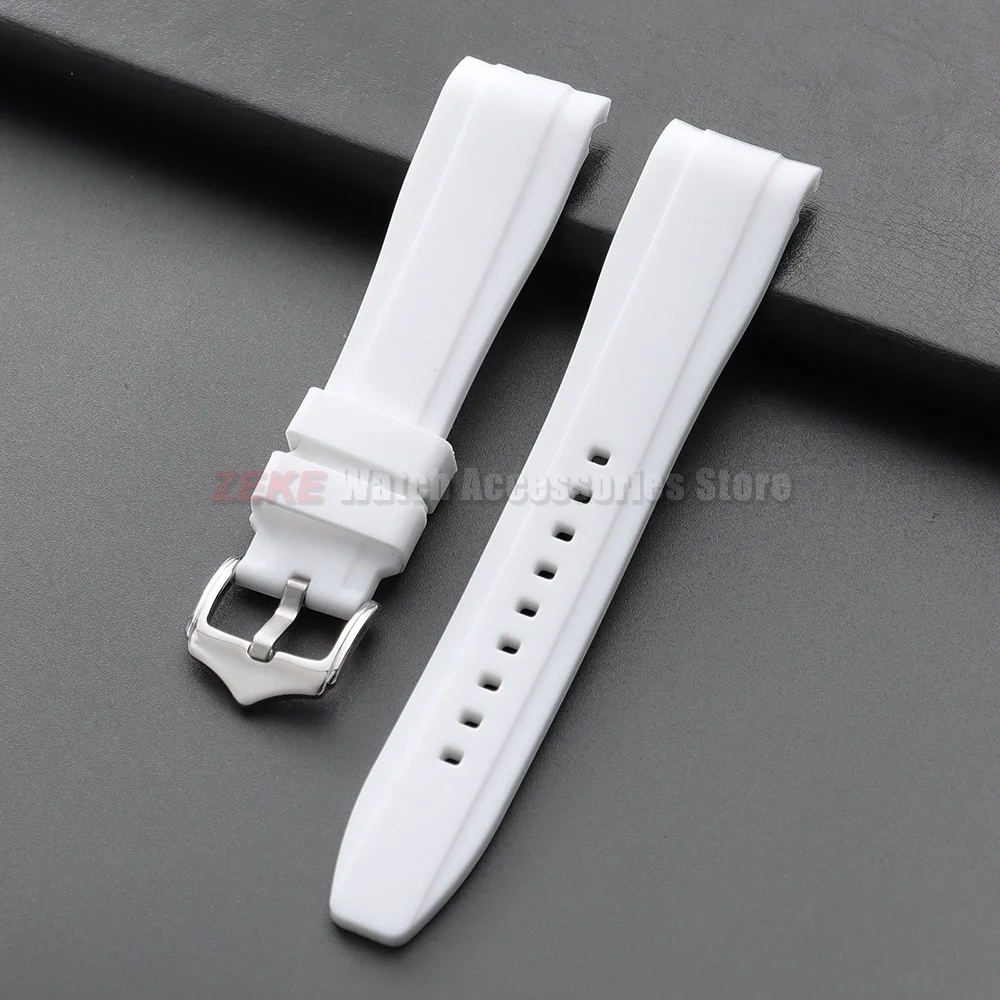 Universal Waterproof Silicone Sports Wristband – Curved End Rubber Strap