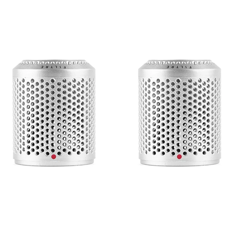 

2X Suitable For Dyson Hair Dryer HD01 HD03 HD08 Dustproof Outer Filter Cover Vacuum Cleaner Accessories Silver
