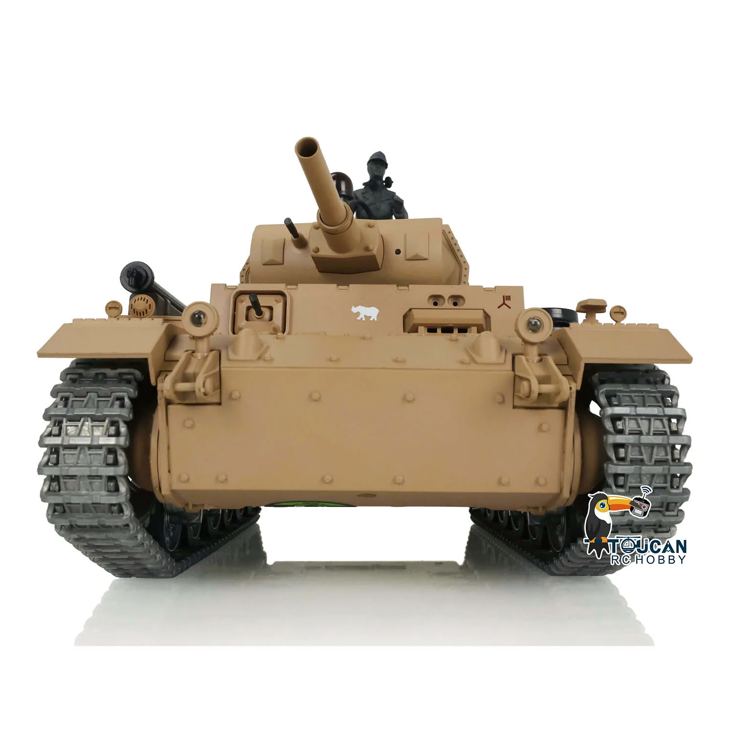 HENG LONG 1/16 7.0 커스텀 팬저 III H RTR RC 탱크 3849 메탈 트랙 휠 스틸 스프로킷 휠 BB 슈팅 옐로우 TH17369