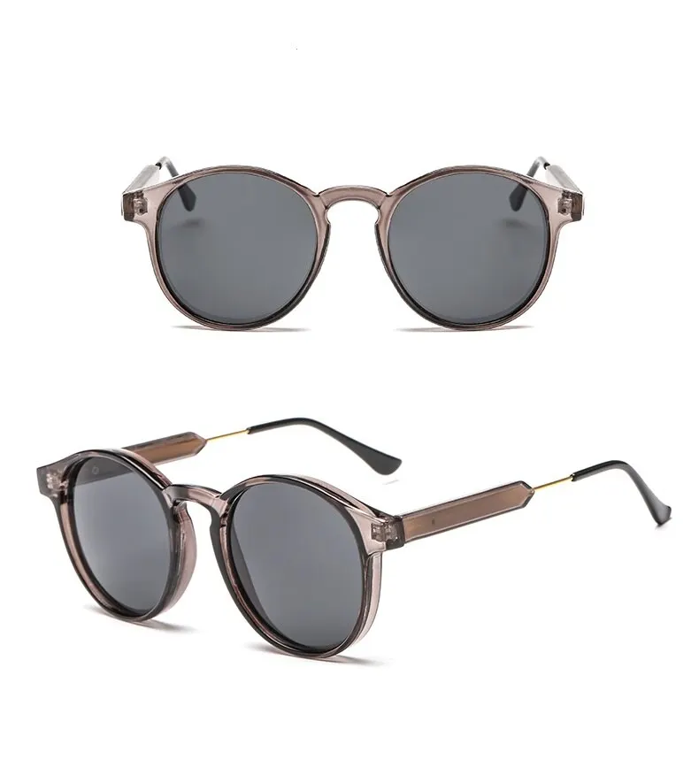 Sunglasses Retro Round Female Male Brand Design Transparent Female Sunglasses Men And Women Sunglasses Uv400 2023_voghion.com