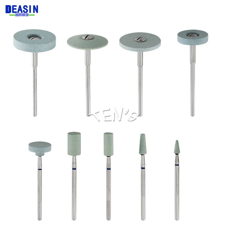 

1pc/5pcs Dental Polisher Ceramic Diamond Grinding Head Stone Zirconia Ceramics Emax Crowns Grinder Quick Polishing Tools Burs