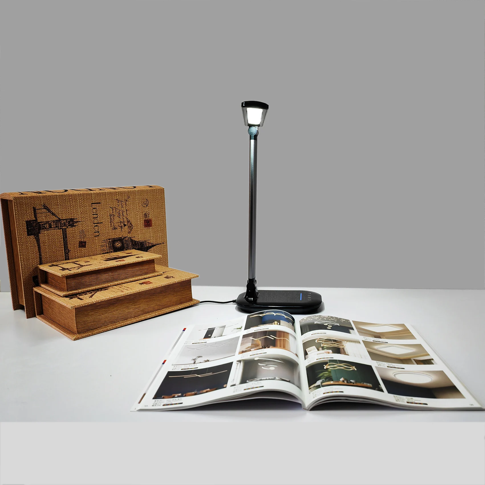 MultifunctionLEDDeskLampUSBChargingLEDReadingLightUSBOutlet