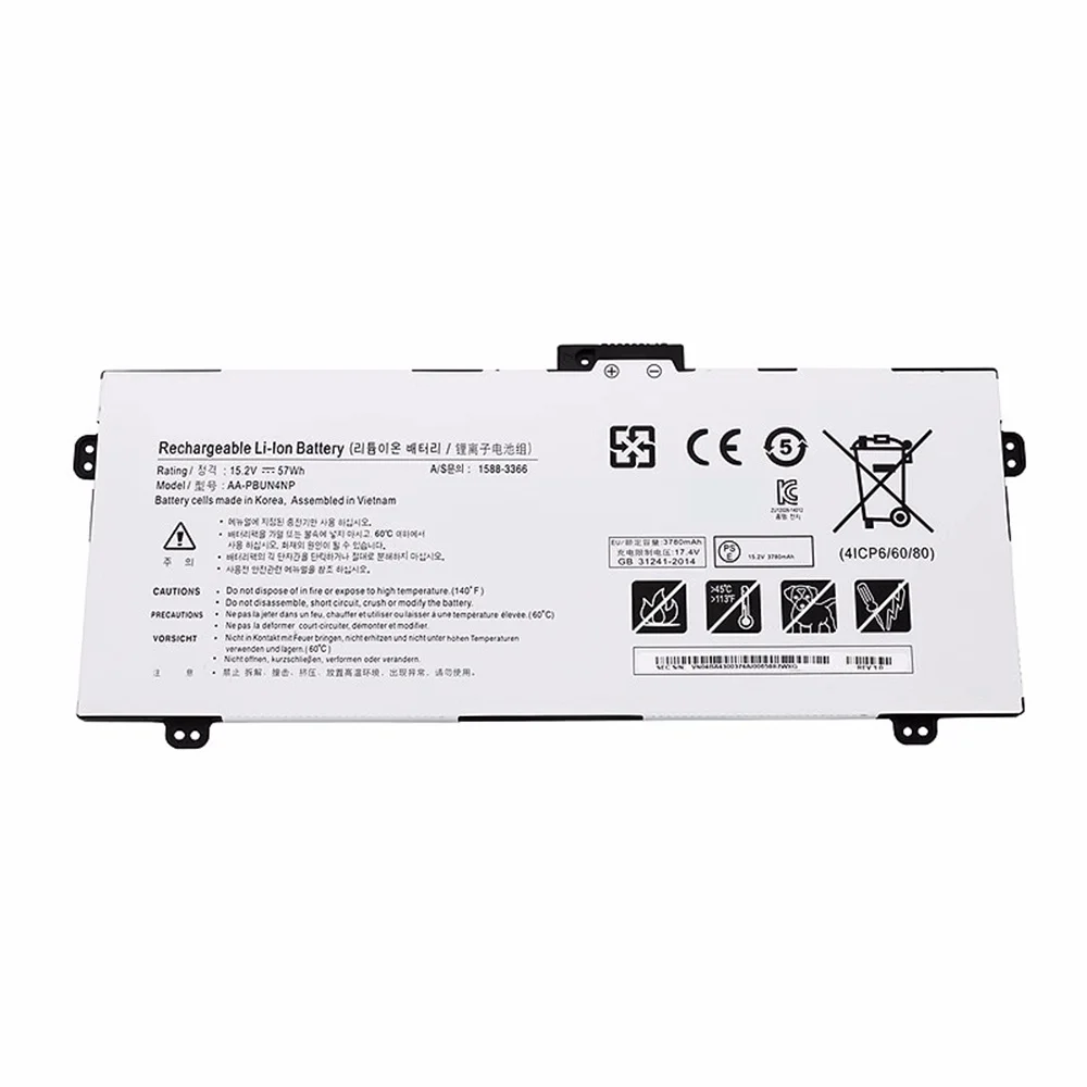 

AA-PBUN4NP 15.2V 57Wh For SAMSUNG Battery NP940Z5L-X01US/X03US/S03US NP9300AA NP940Z5J 4ICP6/60/80 BA43-00374A