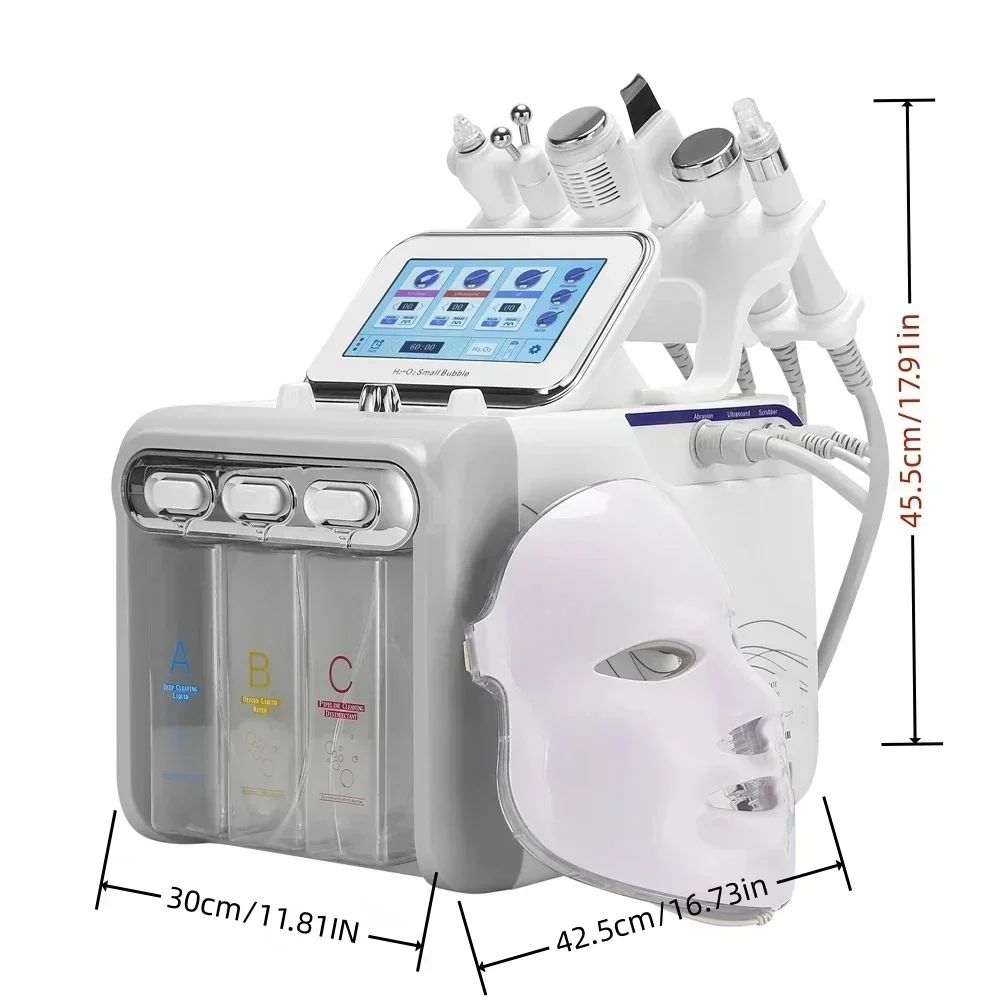 H2O2 7In1 Water Dermabrasion Machine Deep Cleansing Machine Water Jet Hydro Diamond Facial Clean Dead Skin Removal For Salon Use