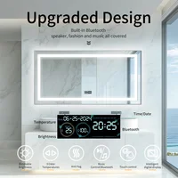 LUVODI Large Illuminate Bluetooth Bathroom Mirror Time Display LED Lighted Full Length Dressing Mirror - Image 5