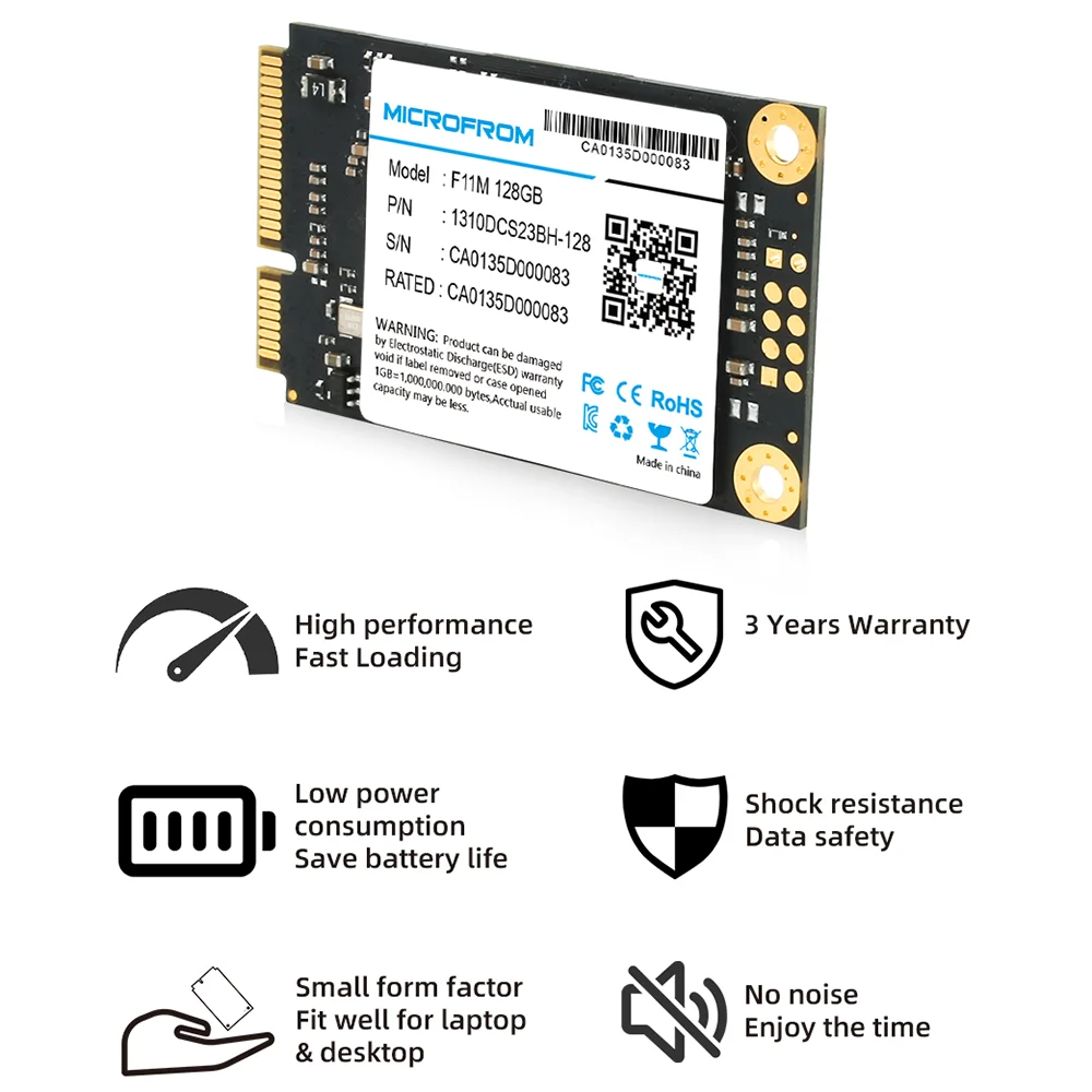 MicroFrom-Disque dur interne SSD mSATA, 512 Go, 1 To, 128 Go, 256