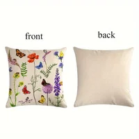Outdoor Patio Throw Pillow Covers Summer Spring Garden Flowers Farmhouse Décor Outside Furniture Swing  Decorative Cushion Cases 6