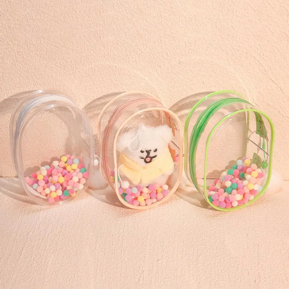 18cm PVC Storage Keychain Bag Organizer Box Doll Bag for Popmart for labubu doll(no doll) #467187 5