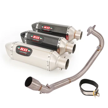Slip On For CFMOTO ST125 Any Year Motorcycle Exhaust Muffler Header Pipe Connect Tube Stainless Steel Escape With DB Killer
