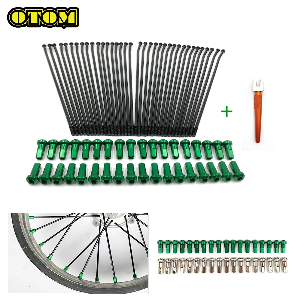 Moto Per Kawasaki Wheel Spoke Nippli Con Rim Wire Cap Wrench Kx Kxf 125 250 450 Pit Dirt Bike Motocross Accessori Parte