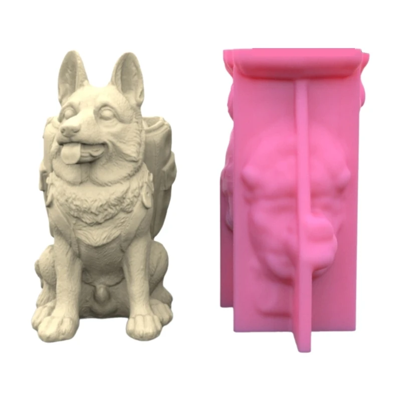 Versatile Silicone Mold Concrete Molds Silicone Casting Mold Collie Vase Mold for Designing Vase and Dropship e0bf versatile silicone mold reusable tray molds silicone censer molds perfect for crafting concrete cups