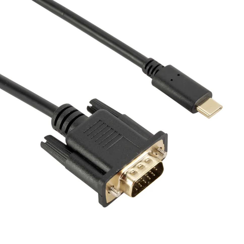 Grwibeou USB C to VGA  ̺, 1080P Ÿ C to VGA   ̺, Ʈ HD ܺ   Ϳ