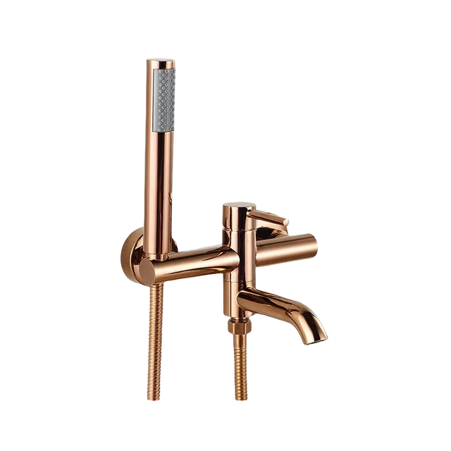 ก๊อกอ่างอาบน้ํา 90 °   Rotatable Bath Tap วาล์วผสมน้ําร้อนและน้ําเย็นอ่างผสมแตะเดี่ยวทองเหลืองห้องน้ํา Tub Filler 4