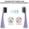 Electric Toothbrush Heads Soft Charcoal Bristles 5 Pcs Replacement Toothbrush Heads For Burst Adults Sonic Electric Toothbrush 4