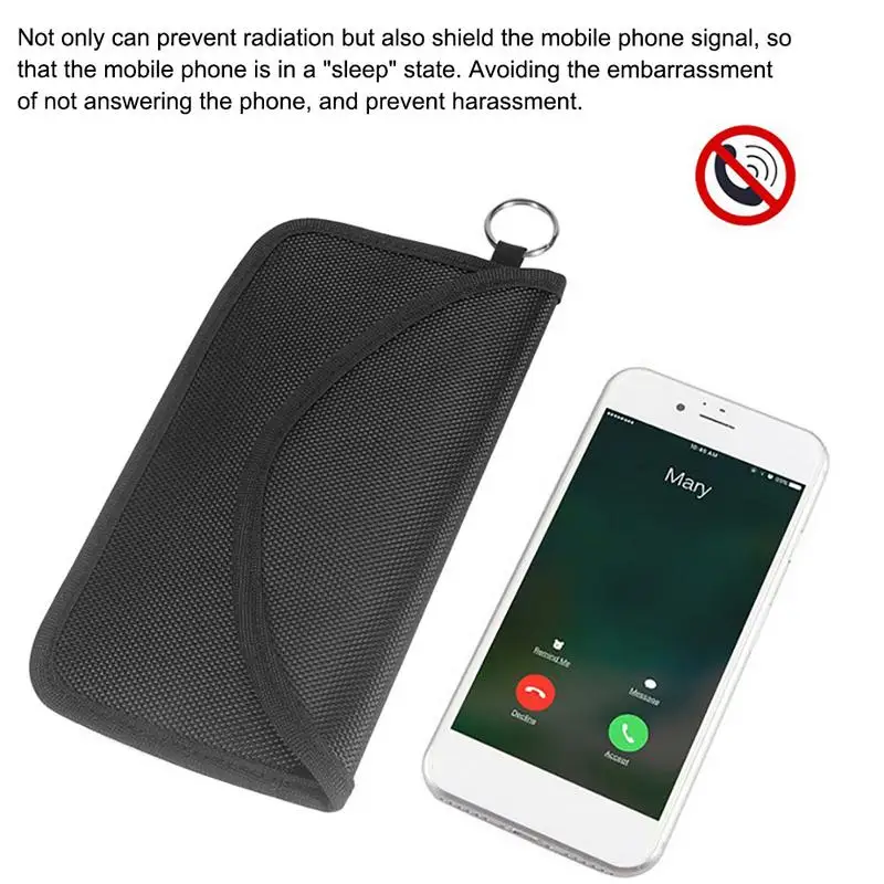 Anti-Radiation Shield Case Bag Mobile Phone RF Signal Blocker Jammer For Keyless Car Keys Radiation Protection Cell Phone