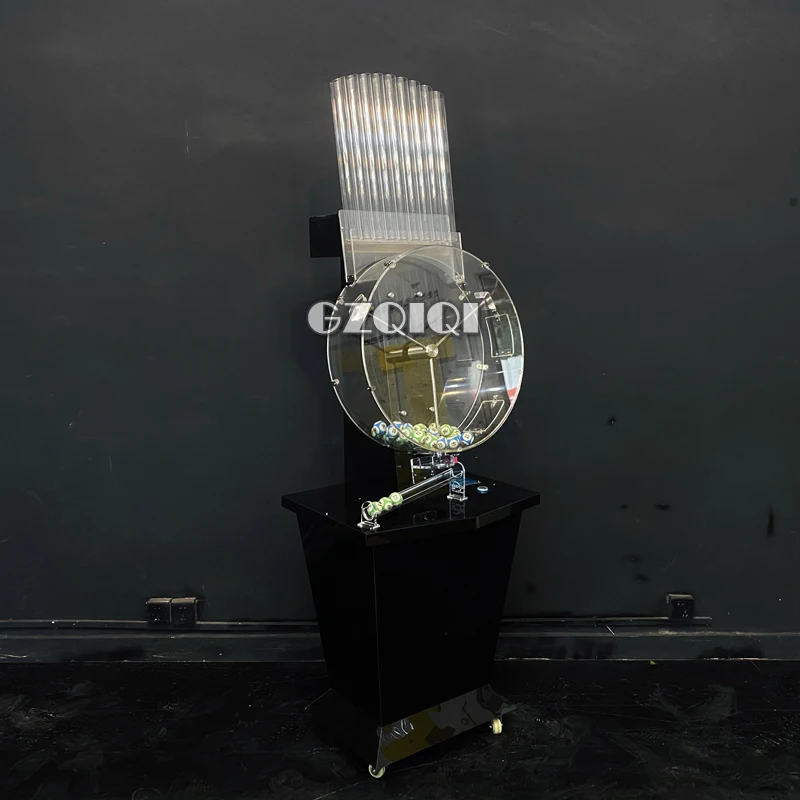 Lottery machine for lottery games and lotto balls J60 machine in black color