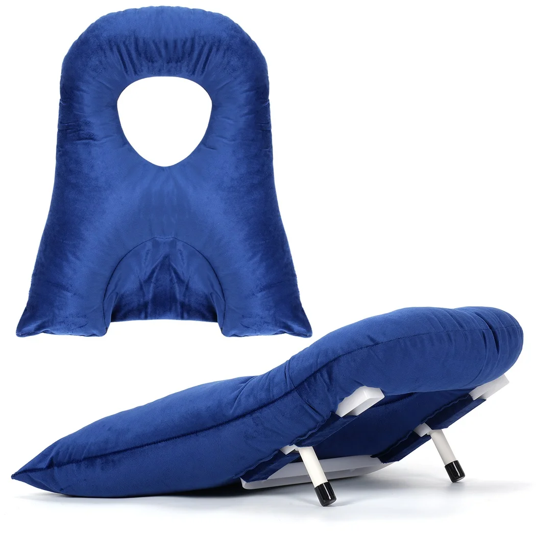 Blue Face Down Sleep Retinal Detachment Recovery Pillow Face Down Pillow For Eye Surgery Prone Pillow Cushion Face Down Pillow 2