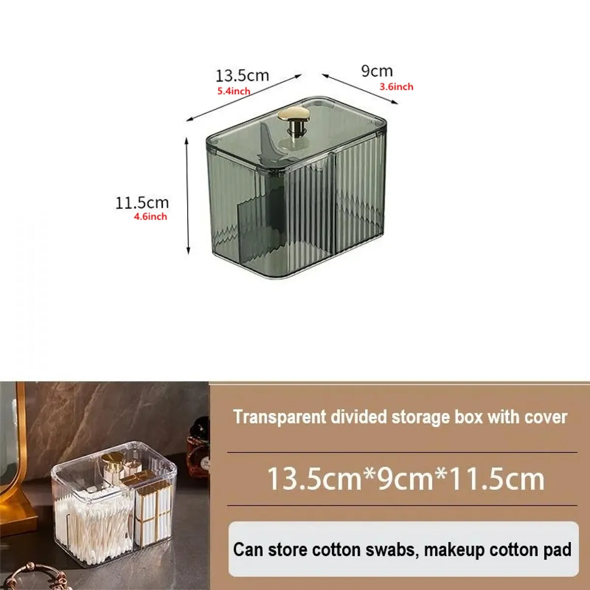 Clear Q-Tip Dispenser - view 3